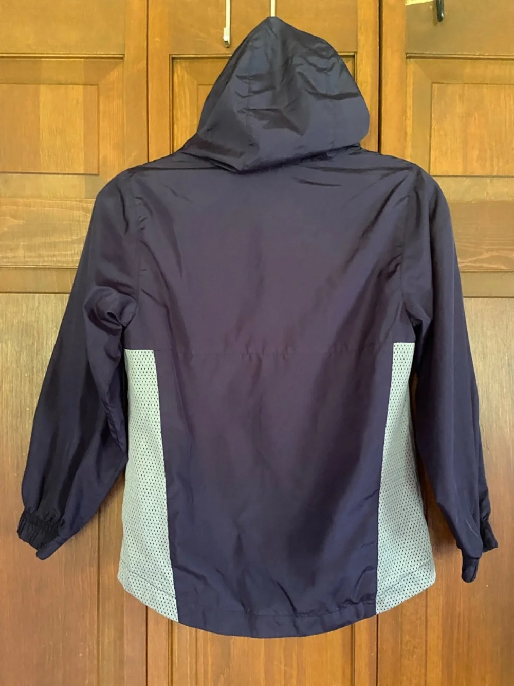 The Children's Place Navy and Light Gray Hooded Windbreaker Jacket
